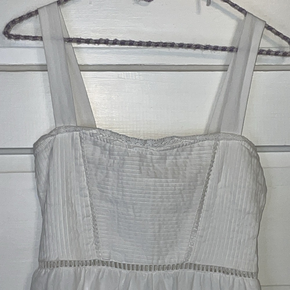 NWT Altar'd State White Dress DEDW240PL Tie Back Embroidered Summer Medium